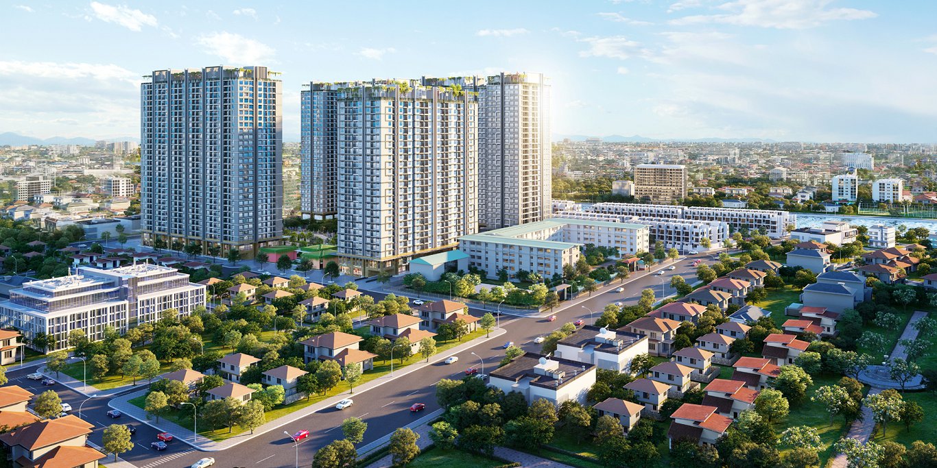Phối cảnh tổng thể dự án Hà Nội Melody Residences