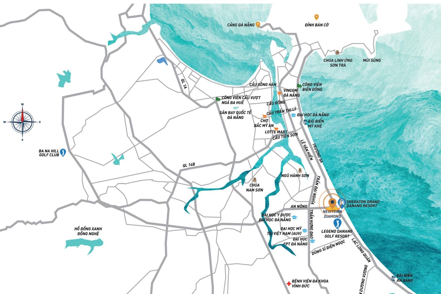 Biệt thự Newtown Legend https://vflinvest.com.vn 3 vị trí Biệt thự Newtown Legend đà nẵng